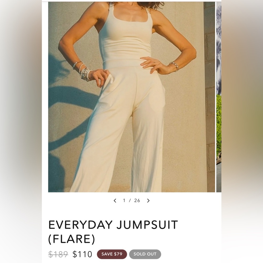 Aria Lattner Elegant Cream Flare Jumpsuit